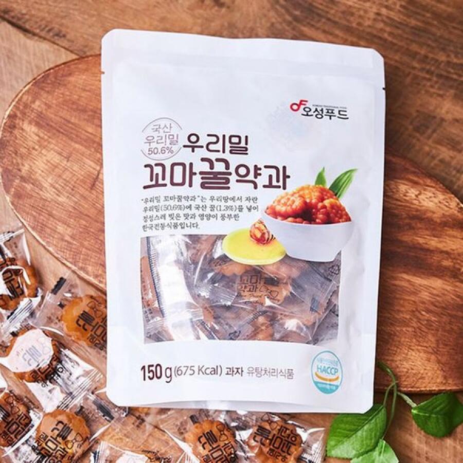 전통 국산꿀 우리밀로 만든 꼬마꿀약과