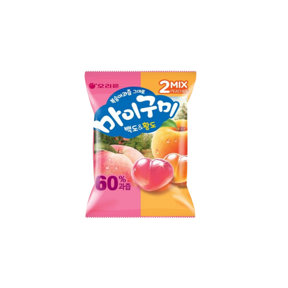 복숭아과즙 그대로 마이구미 백도황도 젤리