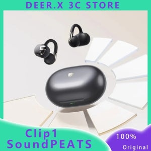 SoundPEATS Clip1 무선 블루투스 이어폰 돌비 사운드 듀얼 마그네틱 티타늄 도금 대형 다이나믹 코일 LDAC 디코딩 헤드셋