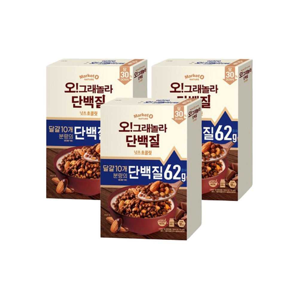 오그래놀라 단백질 넛츠초콜릿 마켓오네이처 J