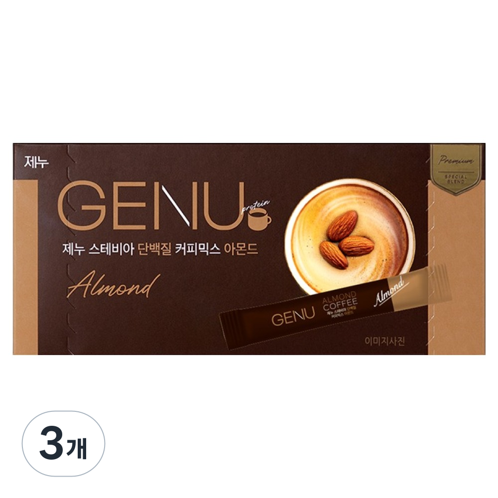 제누 스테비아 단백질 커피믹스 아몬드