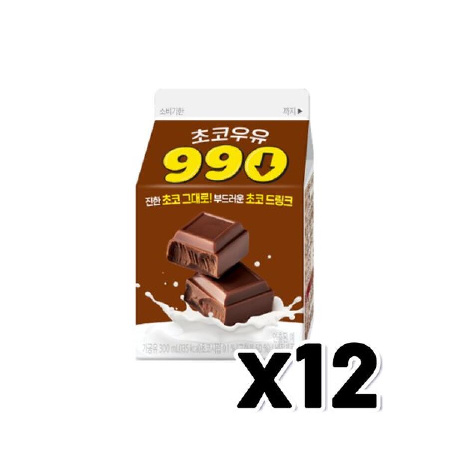 990 초코우유 팩음료