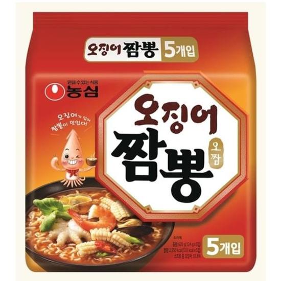 봉지라면 농심 오징어짬뽕 봉지