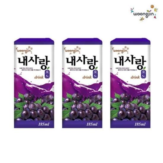 팩음료 포도 웅진내사랑