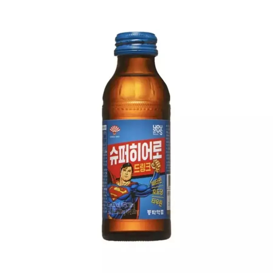 슈퍼히어로 드링크 비타민 포도당 타우린 에너지음료병