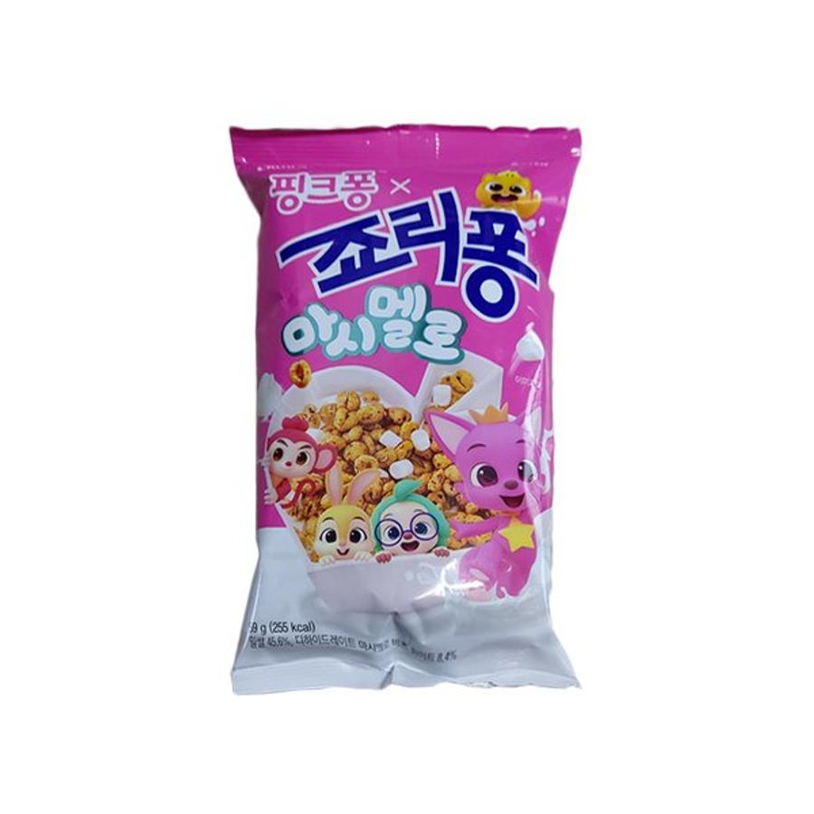 크라운 핑크퐁 죠리퐁 마시멜로 봉지스낵