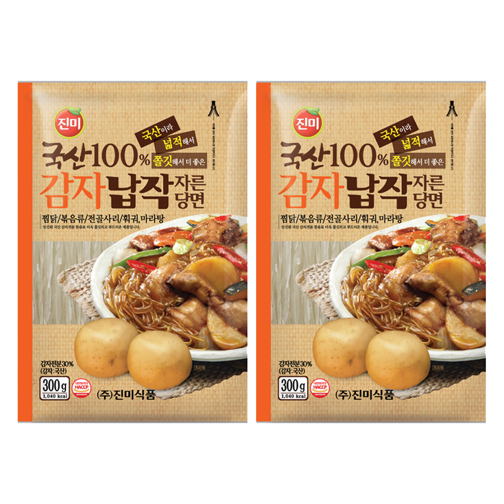 진미식품 진미 국산감자 납작 자른당면