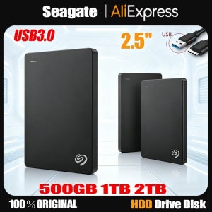 시게이트 외장 하드 디스크 500GB 1TB 2TB 저장용량 백업 +초슬림 USB 3.0 HDD 2.5인치 휴대용