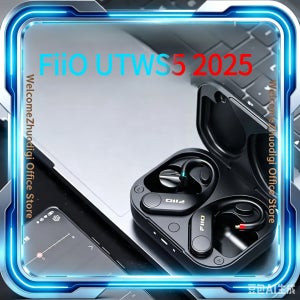 FiiO UTWS5 2025 진정한 무선 블루투스 이어훅 IEM 헤드폰 앰프 고해상도 96kHz/24bit LDAC MMCX 0.78 2핀