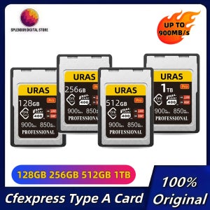오리지널 CFexpress CFE A 타입 메모리 카드 1TB 512GB 256GB 128GB 읽기 속도 최대 900MB/s 타입 A 카드 4K 8K 소니 카메라용