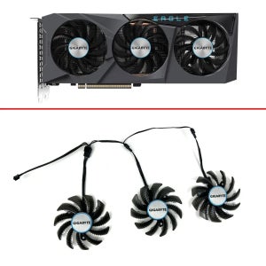 기가바이트 라데온 RX 6600 6700 XT GeForce RTX 3070 Ti EAGLE 그래픽 비디오 카드용 쿨러 선풍기 교체, 냉각 팬, 78mm