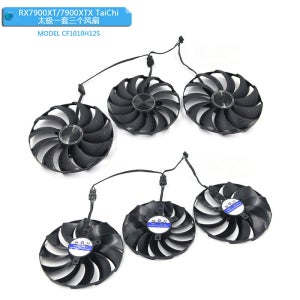 ASROCK RX 7900XT 7900XTX TaiChi 그래픽 카드용 새 CF1010H12S 냉각 팬 1개
