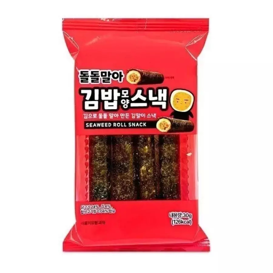 돌돌말아 김밥모양 스낵 김말이 스낵