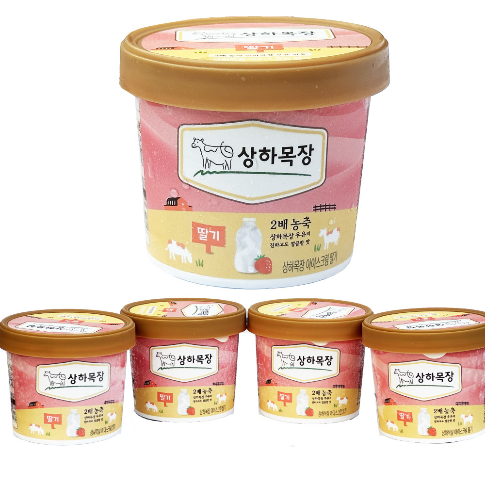 상하 아이스크림 딸기 미니