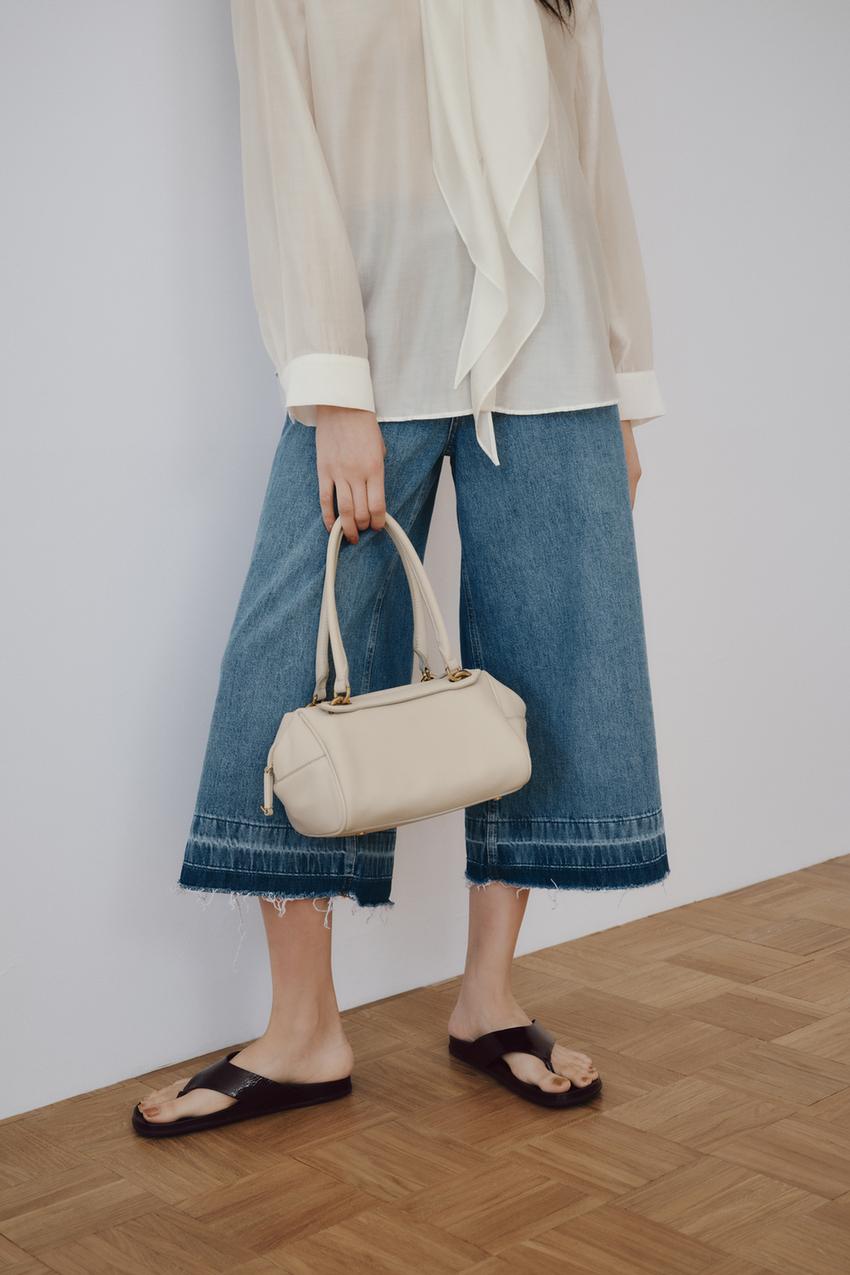 ZARA 미니 볼링백 - 크림 6830/710/719 687994