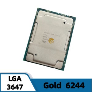 제온 골드 6244 CPU 8코어 16스레드 3.6GHz 24.75MB 150W LGA3647 GOLD6244