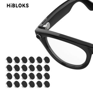 HiBloks LED 라이트 차단 스티커 24개 Ray-Ban Meta Wayfarer/Skyler/Headliner/Oakley HSTN 안경 스마트 안경 커버