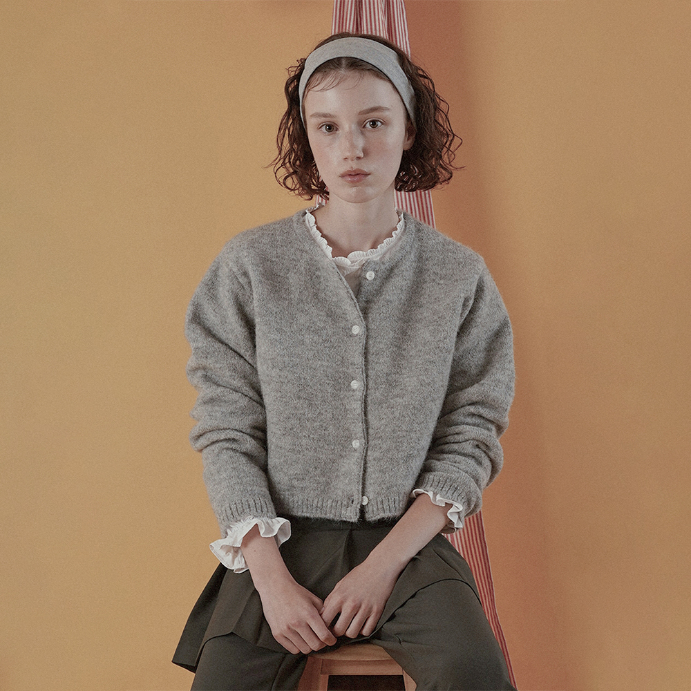 [위드아웃썸머] Merin alpaca cardigan_gray