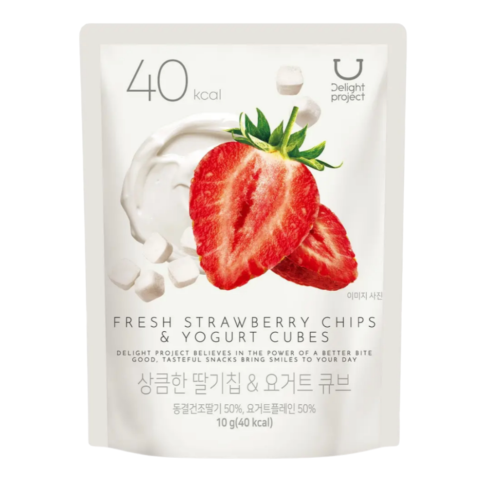 딜라이트프로젝트 상큼한 딸기칩 & 요거트 큐브 성분 분석