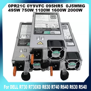 PSU 495W 750W 1100W 1600W 2000W 0PR21C 0Y9VFC 095HR5 0J5WMG 델 R730 R730XD R830 R740 R640 R630 R540용