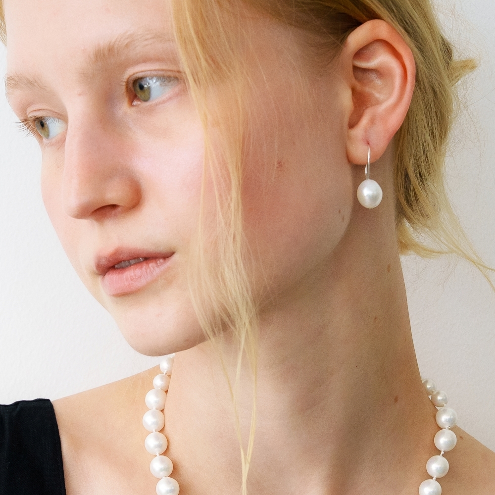 러브미몬스터 Natural Gem Hook Earrings 2COL L261MER040