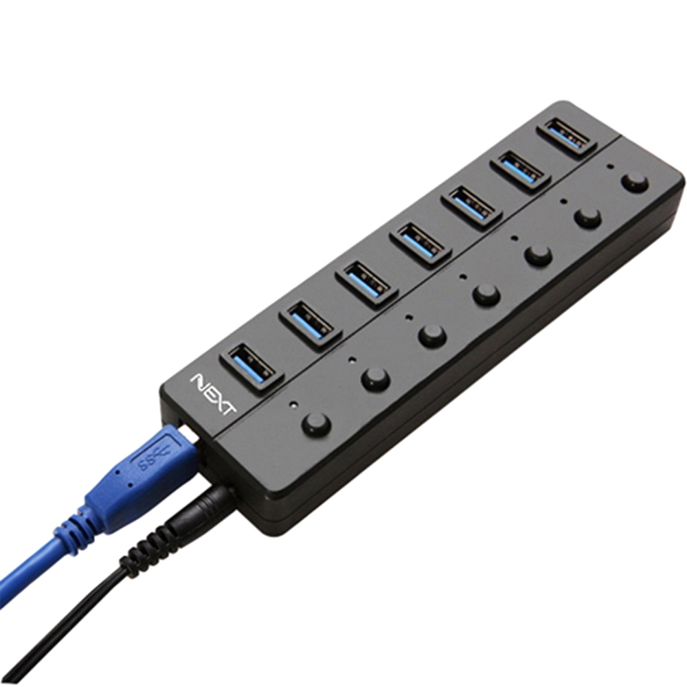 넥스트유 USB3.0 허브 7포트 유전원 개별스위치 솔직 후기 및 장단점 분석 - 구매 가이드