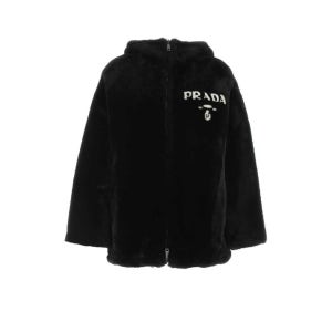프라다 [X45]프라다 58A0671Y7Q F0002 Black reversible fur coat 여성 무스탕 퍼코트 퍼자켓