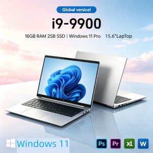 2026 LENOU 15.6인치 4K HD 노트북 인텔 코어 i9-9900 W11 16GB 램 1TB SSD 초슬림 휴대용 게이밍 비즈니스 노트북 컴퓨터