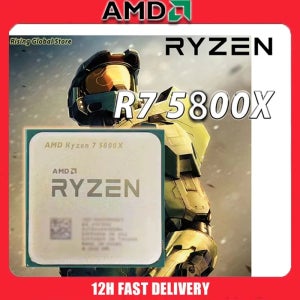 AMD Ryzen 7 5800X AMD R7 5800X CPU 8코어 16스레드 3.8GHz 언락 데스크탑 프로세서 소켓 AM4 게이밍 CPU (패키지 미포함)