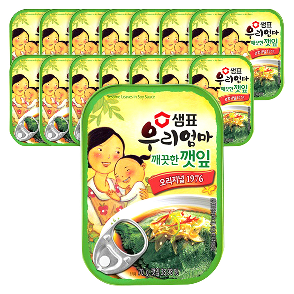 샘표우리엄마 깨끗한깻잎 기타반찬통조림