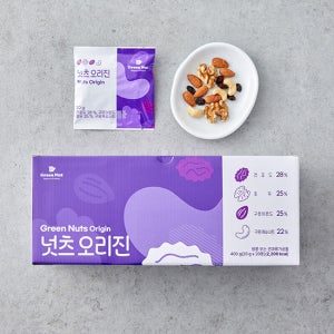 [그린너트] 넛츠 오리진 400g (20gX20봉)