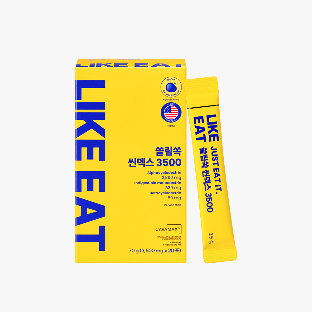 한미양행 LIKEEAT 쓸림쏙 씬덱스 3500 3500mg x 20포, 1개