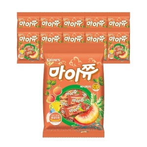 크라운 마이쮸 써니피치 100g 10봉
