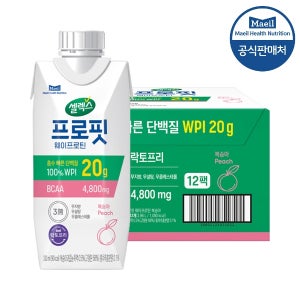 셀렉스 프로핏 웨이프로틴 드링크 복숭아 330ml 12팩
