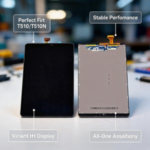 삼성 갤럭시 탭 A 10.1(2019) WIFI T510 SM-T510 T510N LCD 디스플레이 터치 스크린 어셈블리 T515용 새 교체품 10.1인치