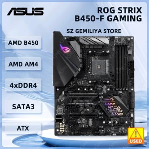 ASUS ROG STRIX B450-F GAMING B450 메인보드 AM4 DDR4 64GB 라이젠 5 5600X 5500 4700 3600 3900 2600 5700 CPU용 