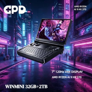 AMD AI 9 HX 370 GPD WIN 미니 2026 7인치 휴대용 게임패드 32GB 램 2TB 롬 포켓 미니 PC 노트북 태블릿 게임 콘솔