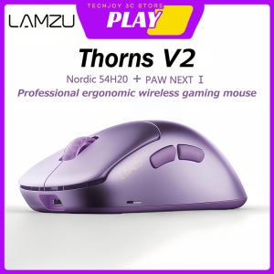LAMZU Thorn V2 무선 게이밍 마우스 Nordic54H20 PAWNEXTⅠ전문 게이머를 위한 초경량 인체공학적 마우스 e스포츠 선물