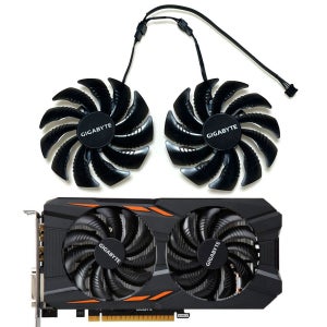 기가바이트 GTX 1070, 1060, 1050, RX 580, 570, RX 480, 470 비디오 카드 냉각 선풍기, T129215SU PLD09210S12HH P106-100