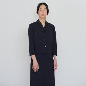 [마누엘 에 기욤] [26SS 재입고] Summer wool compact jacket navy