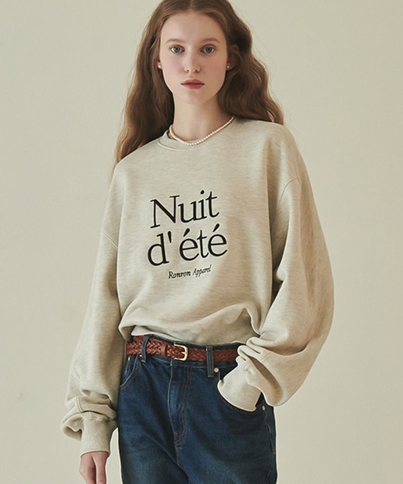 RONRON NUIT D ETE SWEATSHIRT OATMEAL RR22CSW1363OT 997608