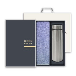 송월 프리미엄 텀블러세트 (뱀부혼방사 190g 1매 + 스마트텀블러 500ml 1개) 제작