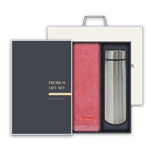 송월 프리미엄 텀블러세트 (30수 170g 1매 + 스마트텀블러 500ml 1개) 제작