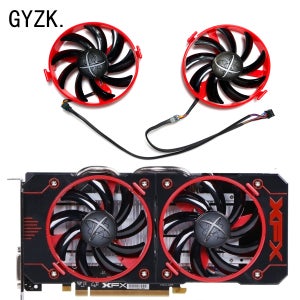 더블 방산 블랙 에디션 그래픽 카드 교체 선풍기 FDC10U12S9-C, XFX Radeon RX460 R9 370 380 380X, 신제품