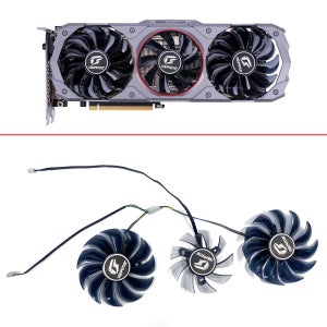 다채로운 iGame GeForce RTX 2080 Ti 2080 2070 2060 GTX 1660 1660Ti T 용 새 냉각 팬 85mm 75mm 4pin 129215 수 PVA