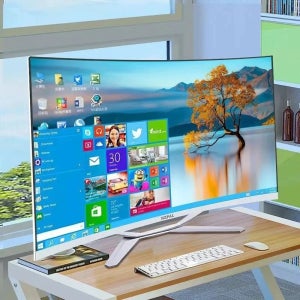 32인치 코어 i7 PC 게이머용 i9 모노블록 커브드 모니터 컴퓨터 8GB 16GB 32GB 램 1TB SSD AIO 올인원 PC 게이밍
