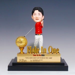 3D 맞춤 골프 피규어 트로피 홀인원트로피 이글 싱글 기념패 상패 핸드메이드 IM1737