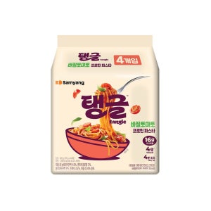 삼양식품 탱글 바질토마토 프로틴파스타 (105G*4)