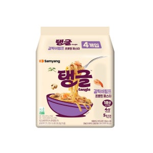삼양식품 탱글 갈릭쉬림프 프로틴파스타 (100G*4)