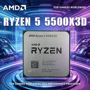 AMD Ryzen 5 5500X3D 3GHz 6코어 12스레드 소켓 AM4 새 게이밍 프로세서 DDR4 L3=96M 105W 7NM R5 5500X3D (팬 미포함)